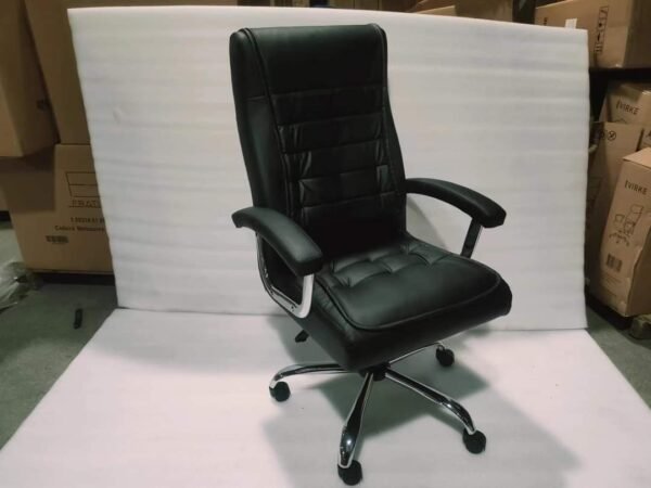 Executive High-Back Leather Office Chair